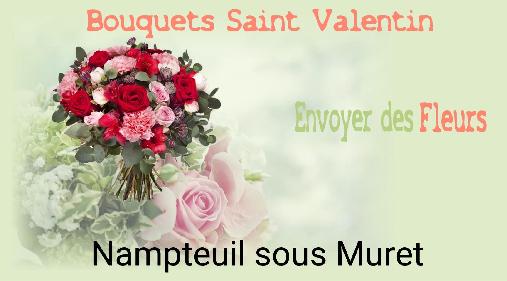 Roses de Saint-Valentin livrées à Nampteuil-sous-Muret